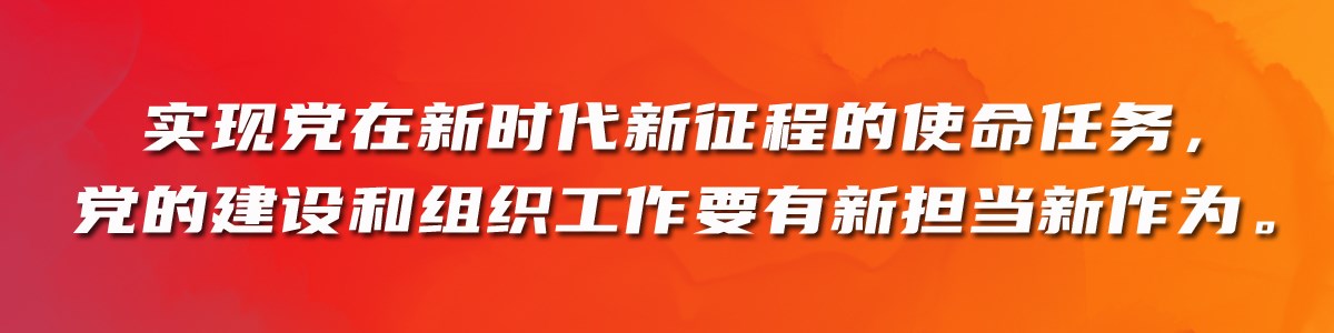 实现党在新时代新征程的使命任务，党的建设和组织工作要有新担当新作为。